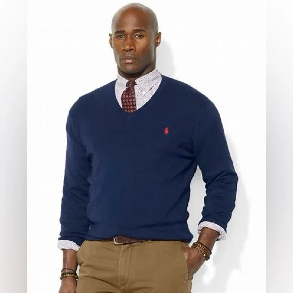 Polo by Ralph‎ Lauren Men's Navy Sweater Size 3XLT NWT